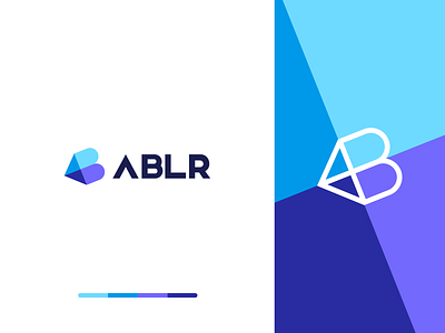 ABLR a abstract app arrow b branding clever letter logo technology