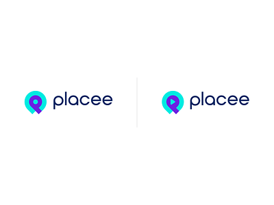 Placee 02 abstract app branding clever icon location logo p place technology