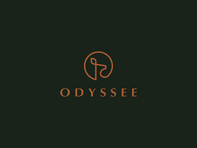 Odyssee 02 animal branding deer elegant geometry logo luxury negative space stag wild