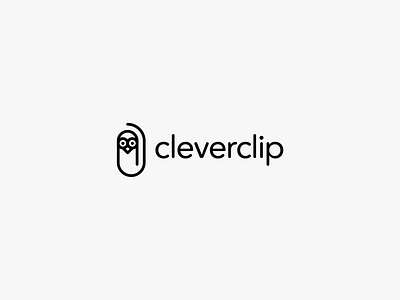 cleverclip animal bird branding clever clip geometry logo luxury owl wild