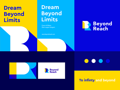 Beyond reach - Identity system abstract b branding clever door flat icon identity letter logo mark minimal pattern technology