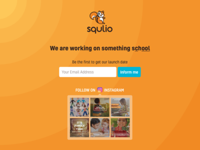 Squlio Launch Page