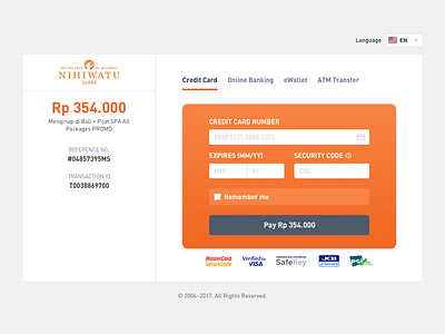 Payment Page ui website