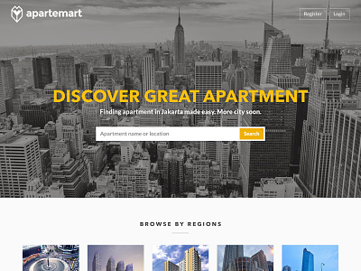 Apartemart Homepage ui website