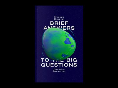 Brief Answers to the Big Questions art book cover branding design experimental graphicdesign identity poster typography