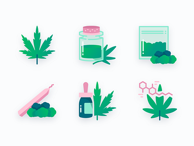 CBD icon cannabis cbd design icon illustration vector