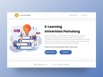 Landing Page e-Learning UNPAM