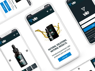 Vie CBD Mobile Design