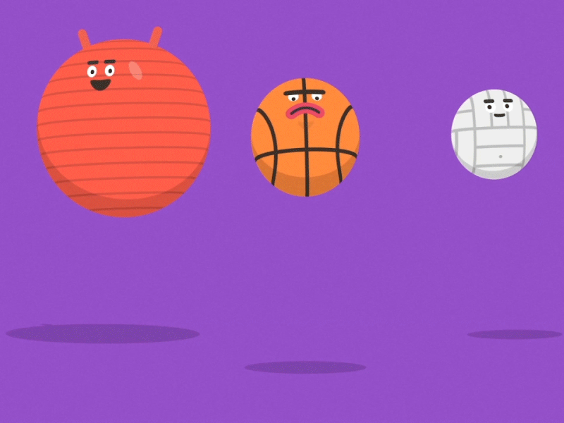 Balls animation balls design dribbble fun illustration kids shot sports