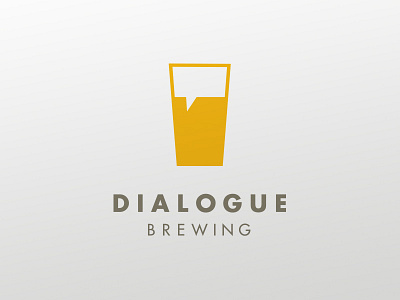 Dialogue Brewing Logo beer illustrator logo vector