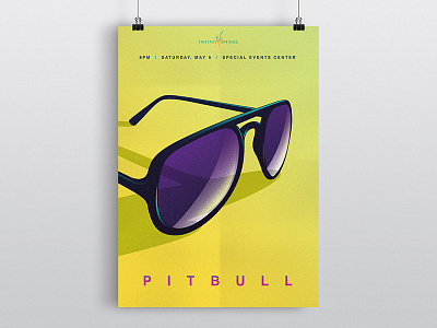 Pitbull Poster illustration illustrator music poster vector