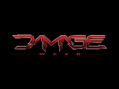 Damage Wear Logo branding logo photoshop