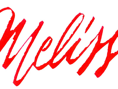 Mel Cronenbold calligraphy handlettering handmade lettering parallel script type