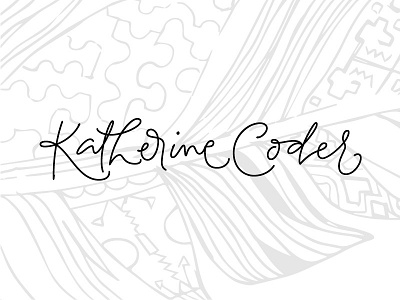 Katherine Coder / Logo lettering ballpoint chile concepcion feather handlettering lettering psychology stroke type typography