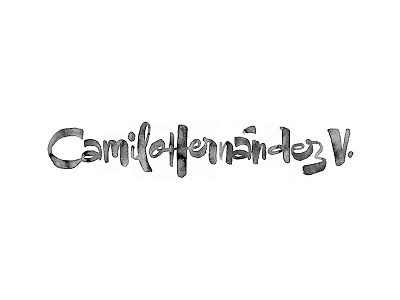 Calligraphy Logo / Camilo Hernández V. brushlettering brushpen brushtype handlettering handmade lettering type