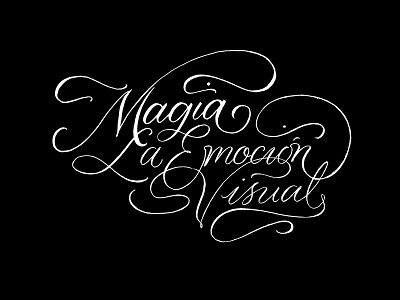 Magia "La Emoción Visual" brushlettering chile concepcion handlettering lettering type typography