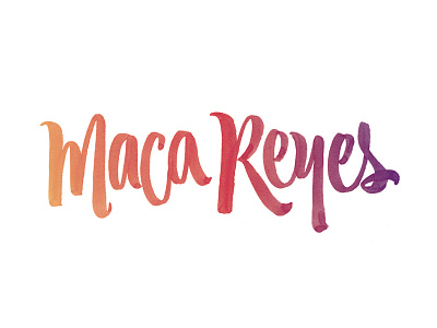 Maca Reyes / Logo calligraphy version caligrafia chile concepcion handlettering letterheadtype lettering music santiago typenerd typography