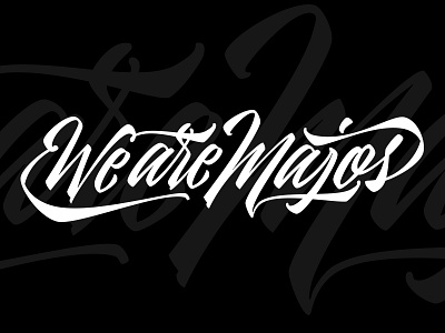 We are Majos / Collab with Majos.cl brushlettering chile concepcion handlettering lettering type typography