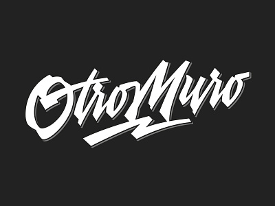 OtroMuro Logo brushlettering chile concepcion handlettering lettering type typography