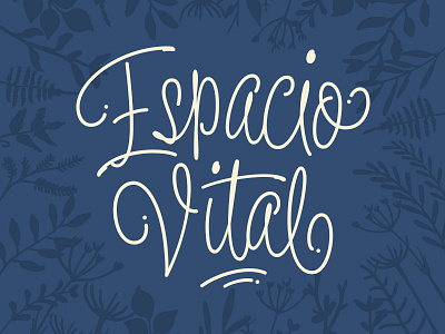Espacio Vital / Logo & Pattern brushlettering chile concepcion handlettering illustration lettering type typography