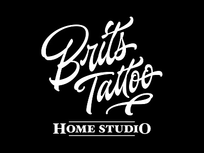 Brits Tattoo / Logo brush lettering brushpen chile concepcion design hand lettering lettering logo logotype tattoo type typography