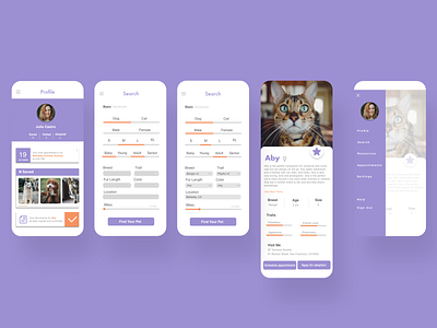 Happy Paws App app app design mobile design mobile designer sketch ui design ux design uxui design