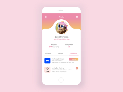 Profile Design for Gen-Z app app design design mobile design mobile designer ui ui design ux design uxui design