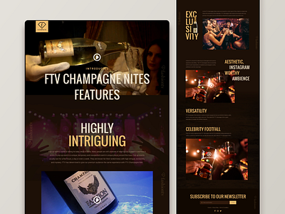 Landing page Design - Champagne