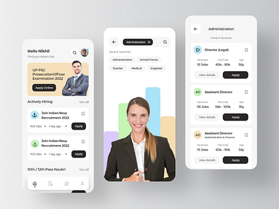 Job Finder App Design