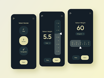 BMI Calculator concept design