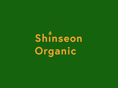 Shinseon Organic brand branding dribbbleweeklywarmup icon identity logo
