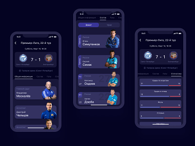 Football/Soccer mobile app app design football mobile socker ui ux