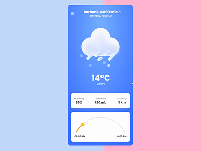Weather App XDdailychallenge | Weather Landing page animation weather app design mobile app design mobile application ui design uidesign uiux weather app weather landing page