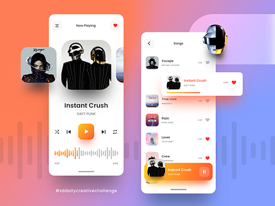 #XDdailychallenge Music Player By Bacnacy