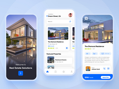 Real Estate Solution app mobile app design ui ux