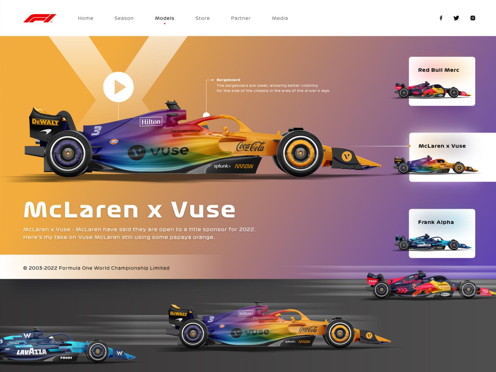 Formula 1 Website Redesign