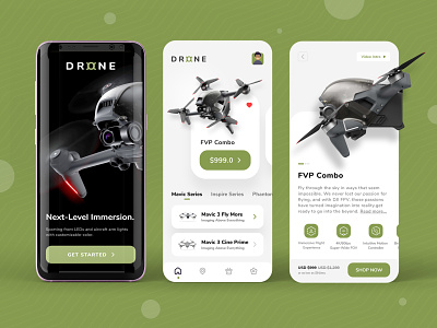 Flyin Drone App - Uplabs Challenge app design drone drone app drone camera drone controller drone store mobile app design technology ui design uiux