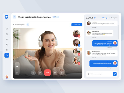 Google Duo Redesign - Uplabs Challenge call calling chat conference conversation design duo google people redesign ui design uiux video video calling web web app web design