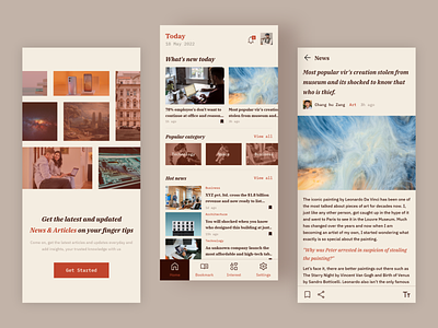 News Feed App - Uplabs Challenge app design application articles blog feed feed app news news feed news letter story ui ui design uiux