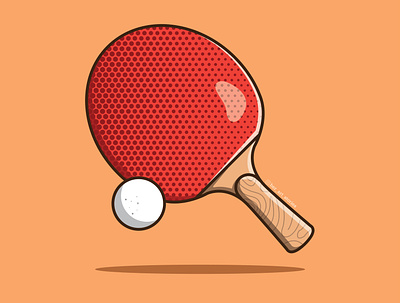 Table tennis adobe illustrator design graphicdesign illustration illustration art illustrator logo minimal sticker table tennis vector
