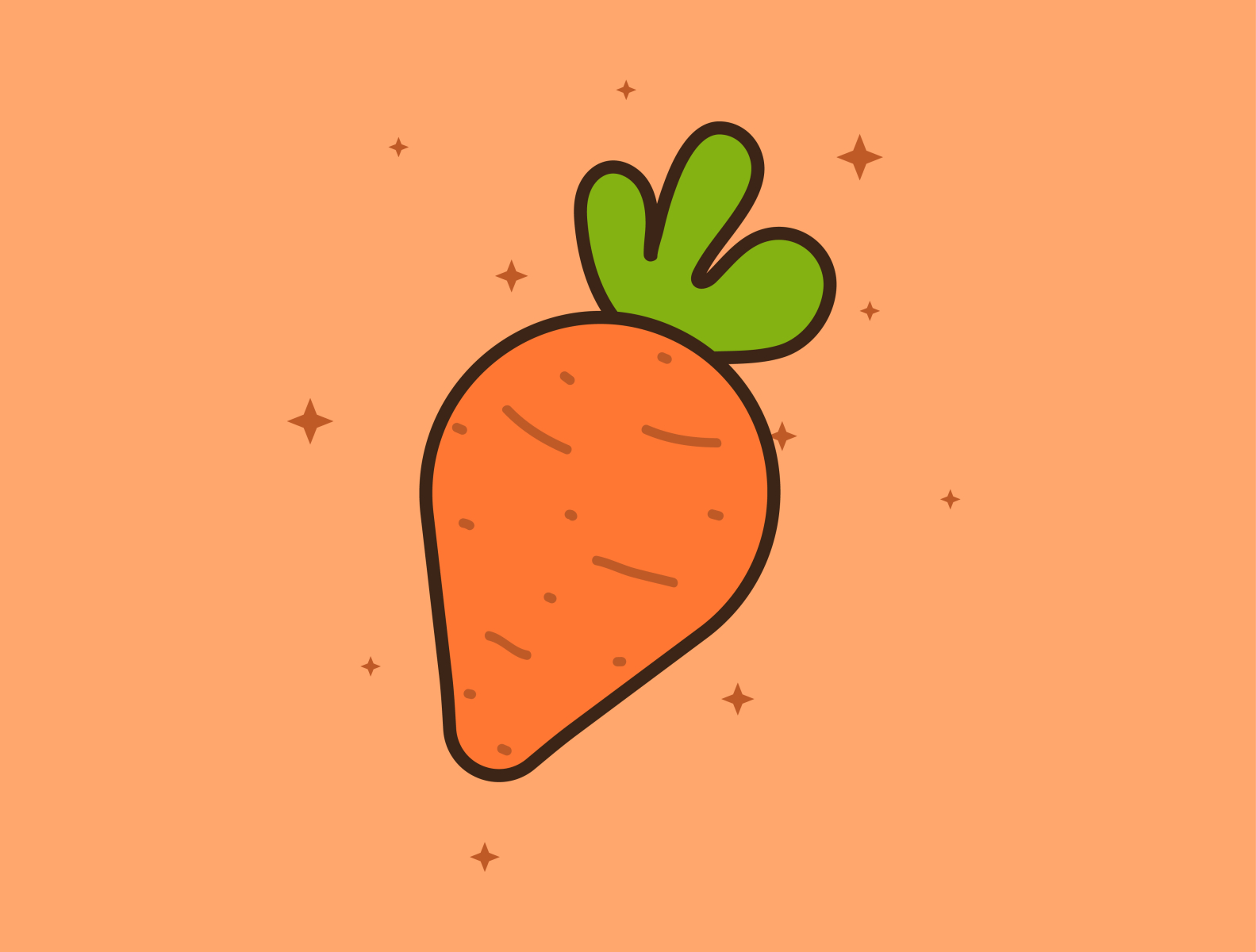 cute carrot icon