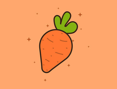 Carrot adobe illustrator carrot carrot illustration carrot logo cute carrot graphicdesign icon illustration art kawaii art logo minimal sticker vector