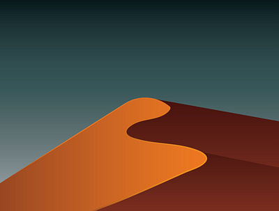 Sunset in the Sand adobe illustrator desert graphicdesign illustration illustration art minimal sand sunset vector