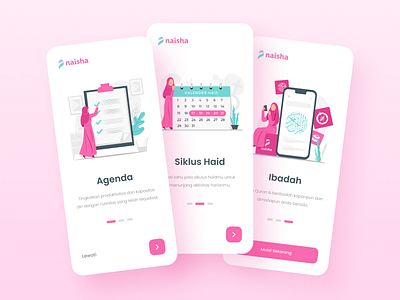 Naisha Muslim App | Onboarding