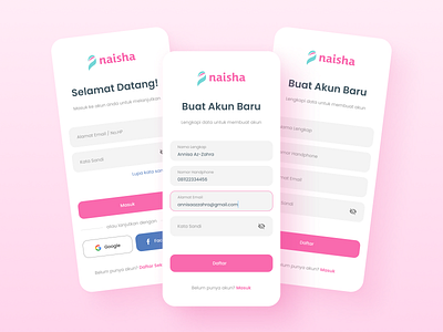 Naisha Muslim App | Login & Sign Up