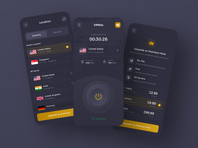 VPNite - VPN Mobile App UI Kit