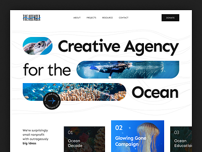 The Agensea - Creative Agency Hero Section Website