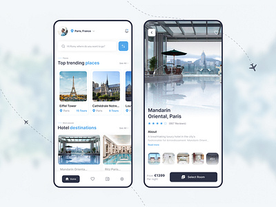 Hotel Booking App app app design booking app design hotel hotel booking mobile travel travel app traveller ui ui design uiux