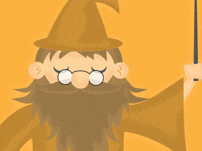 Wizard. hero design studio illustration illustrator magic mystical spells wizard