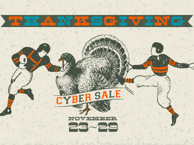 The Great Hero Thanksgiving Cyber Sale 2011 discount hero design studio posters sale silkscreen thanksgiving turkey web store